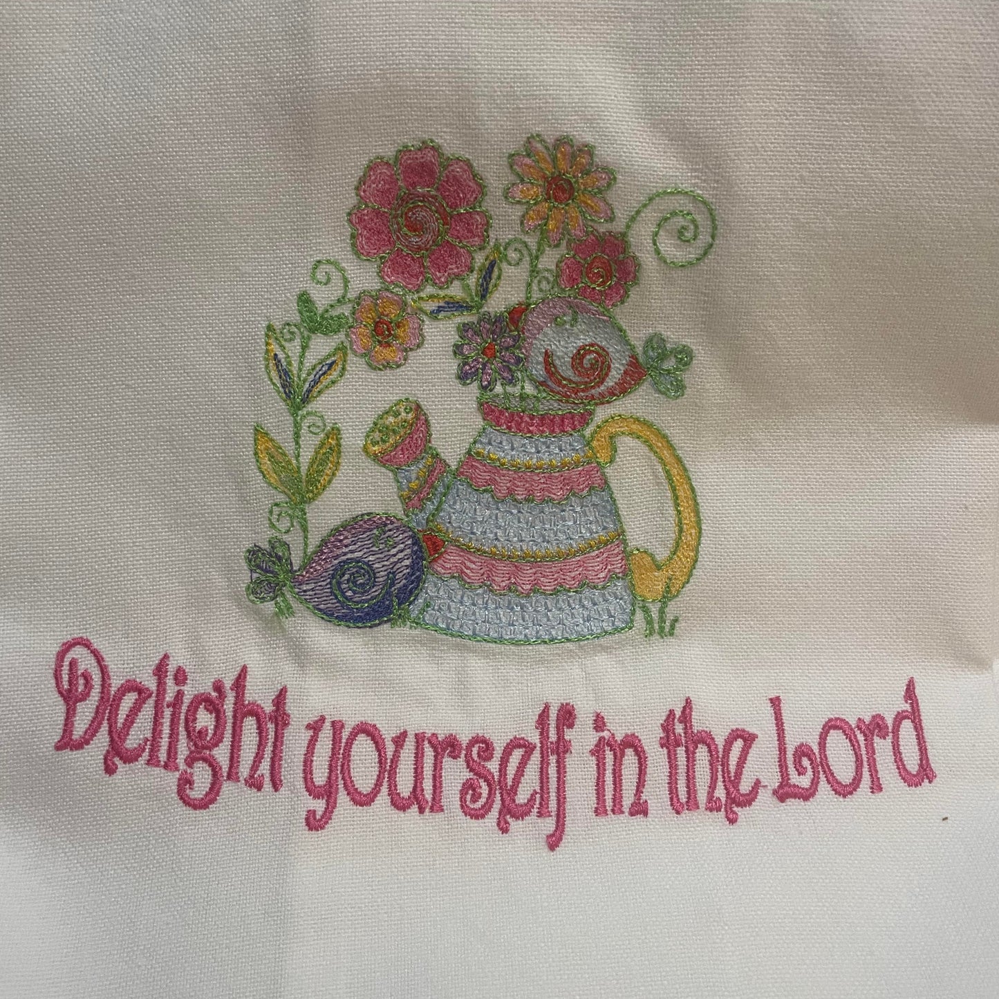 "Delight in the Lord" Kitchen Towel