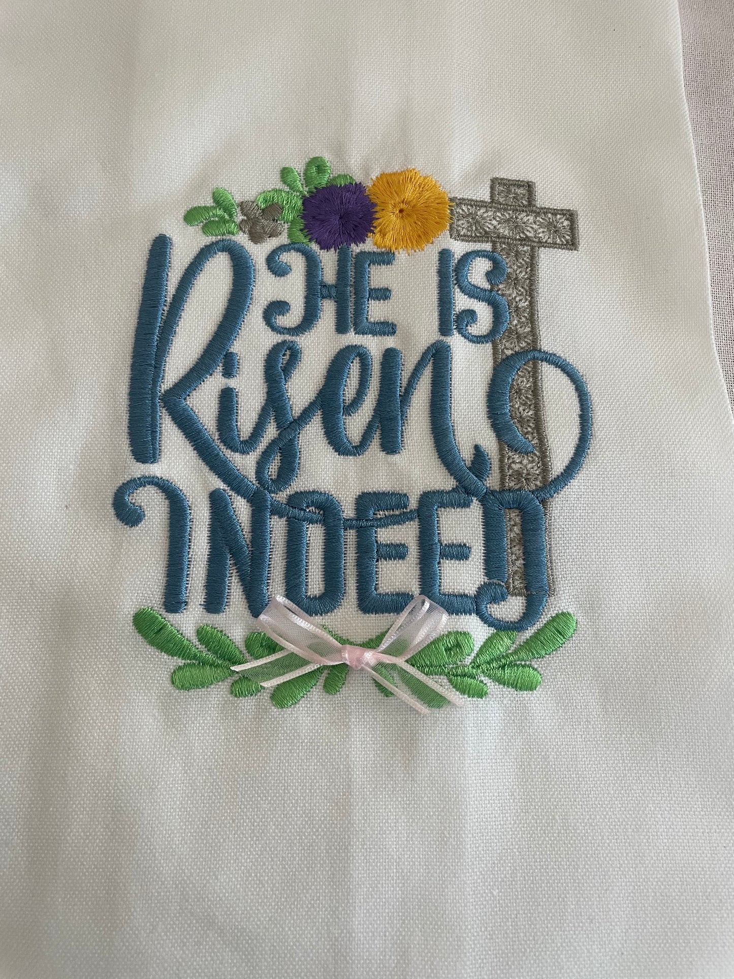 He is Risen Indeed Kitchen Towel