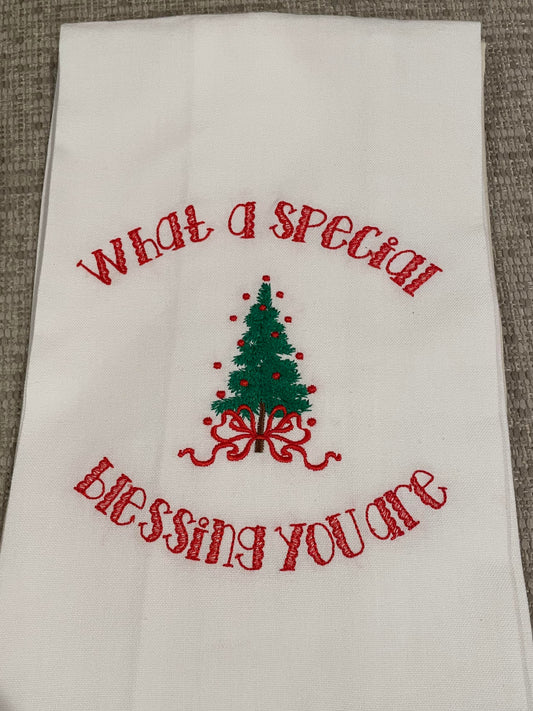 "Christmas Blessing" Kitchen Towel