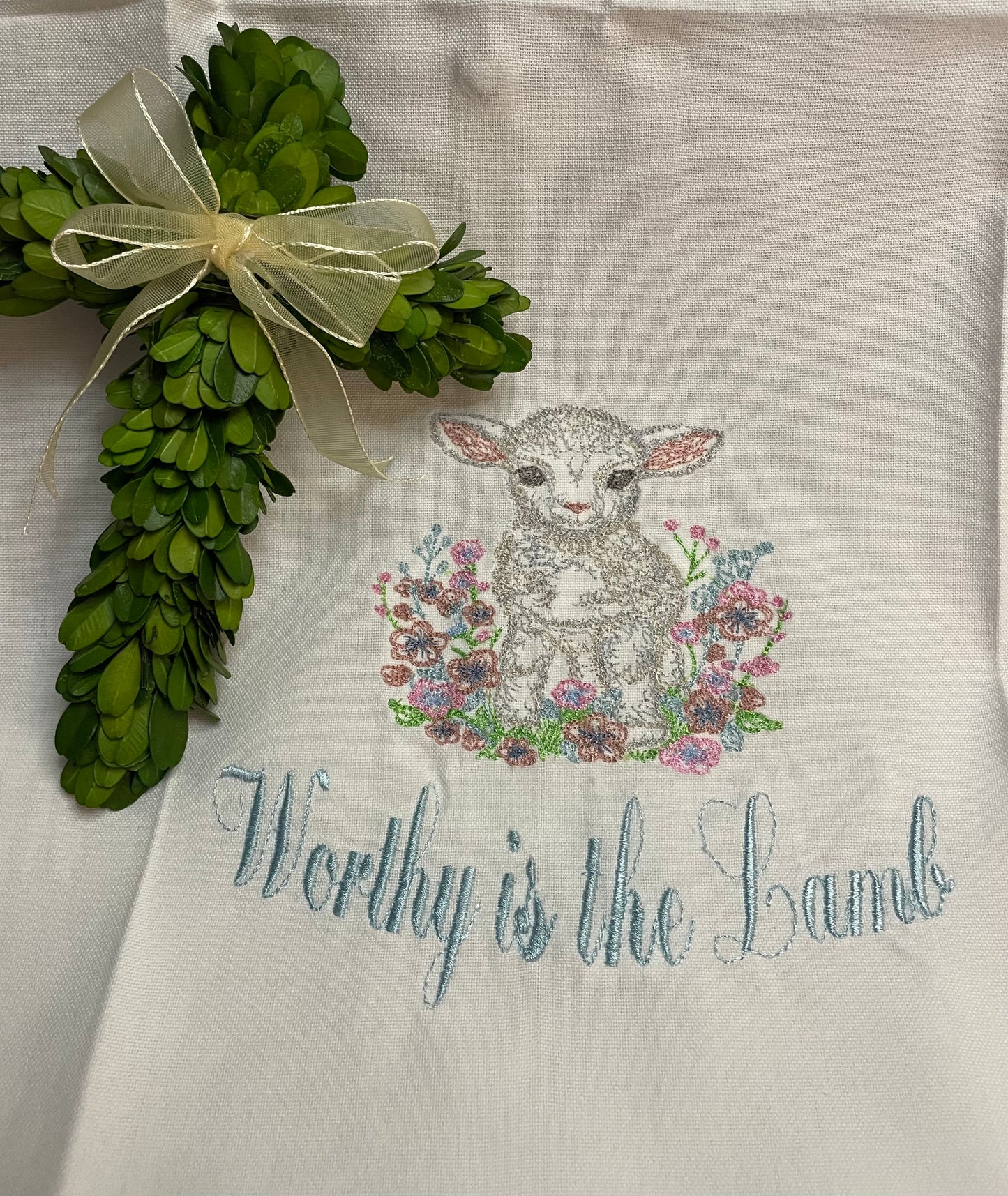 "Worthy is the Lamb" Kitchen Towel