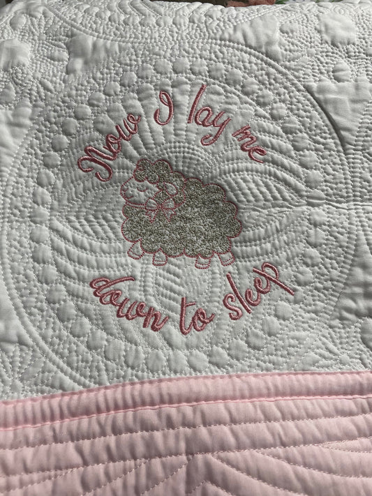 "Down to Sleep" Color Trim Baby Quilt