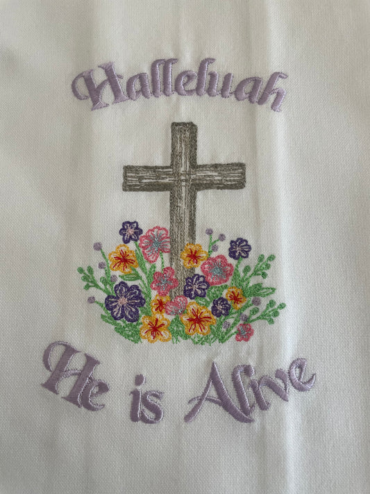 He is Alive Kitchen Towel