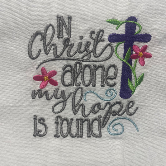 "In Christ Alone" Kitchen Towel