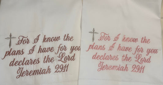 "Jeremiah 29:11" Pillowcase