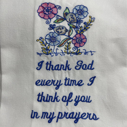 "In My Prayers" Kitchen Towel