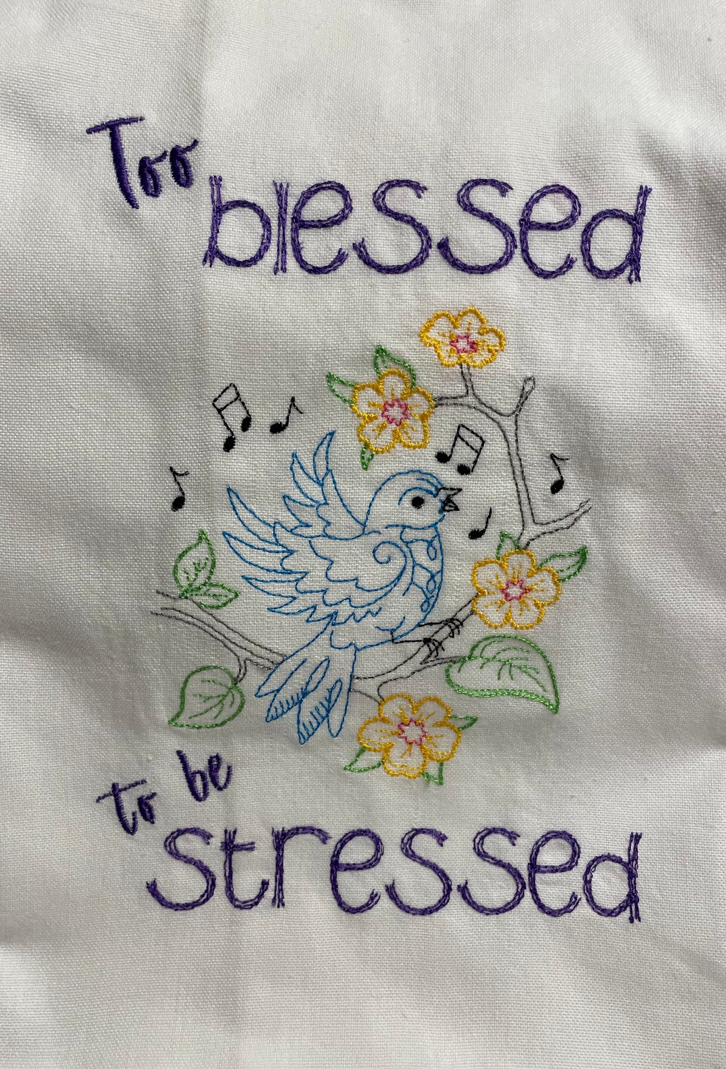 "Too Blessed to Be Stressed" Kitchen Towel
