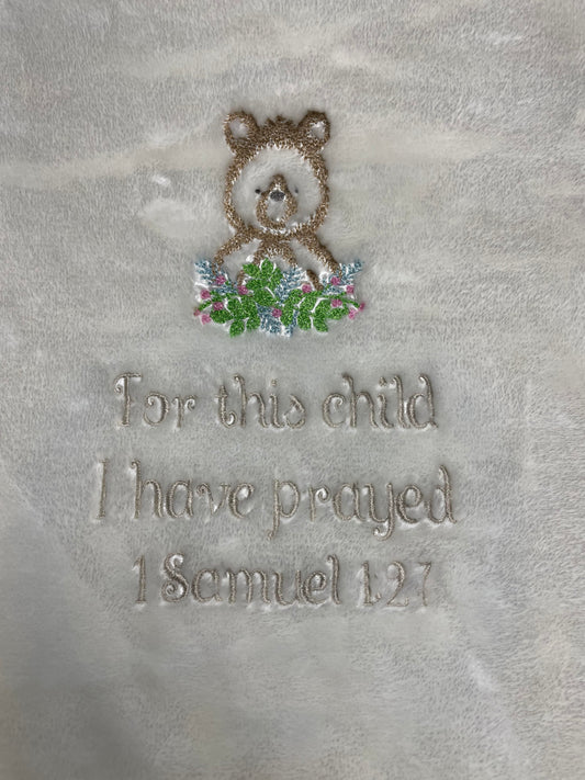 "For This Child" Baby Blanket